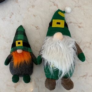 St. Patrick’s Day Irish Green and Orange Gnome Plush Set